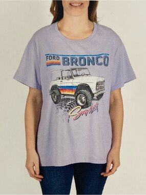 Ford Bronco Woman’s XL Lavender Graphic Tee NWT
